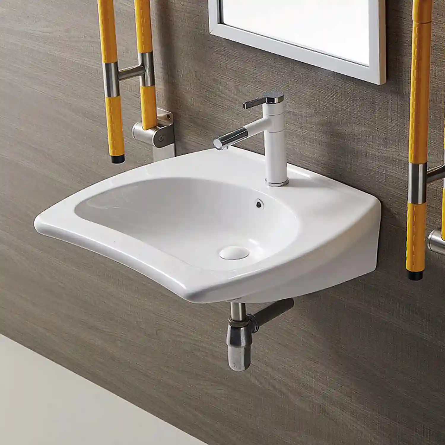 wheelchair accessible ada sink handicapped basin manufacturer in china -- chaozhou meilong ceramics company